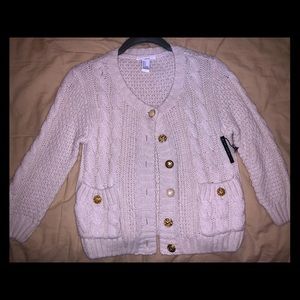 Forever 21 plush knit 1/4 sleeve cardigan NWT